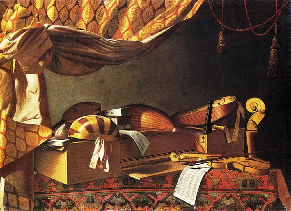 Natura morta con strumenti musicali